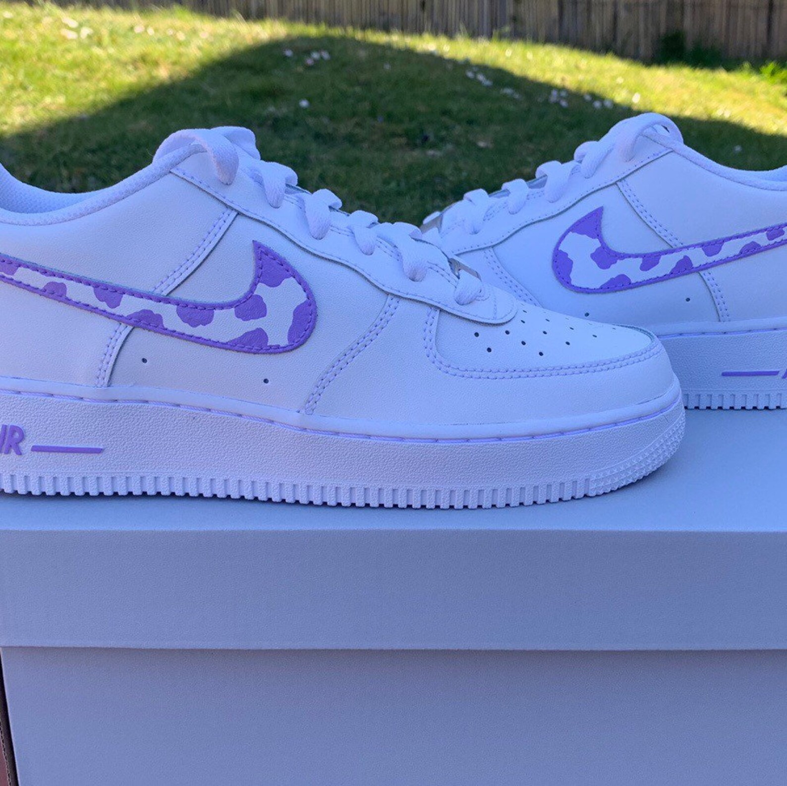 custom air force 1 lilac