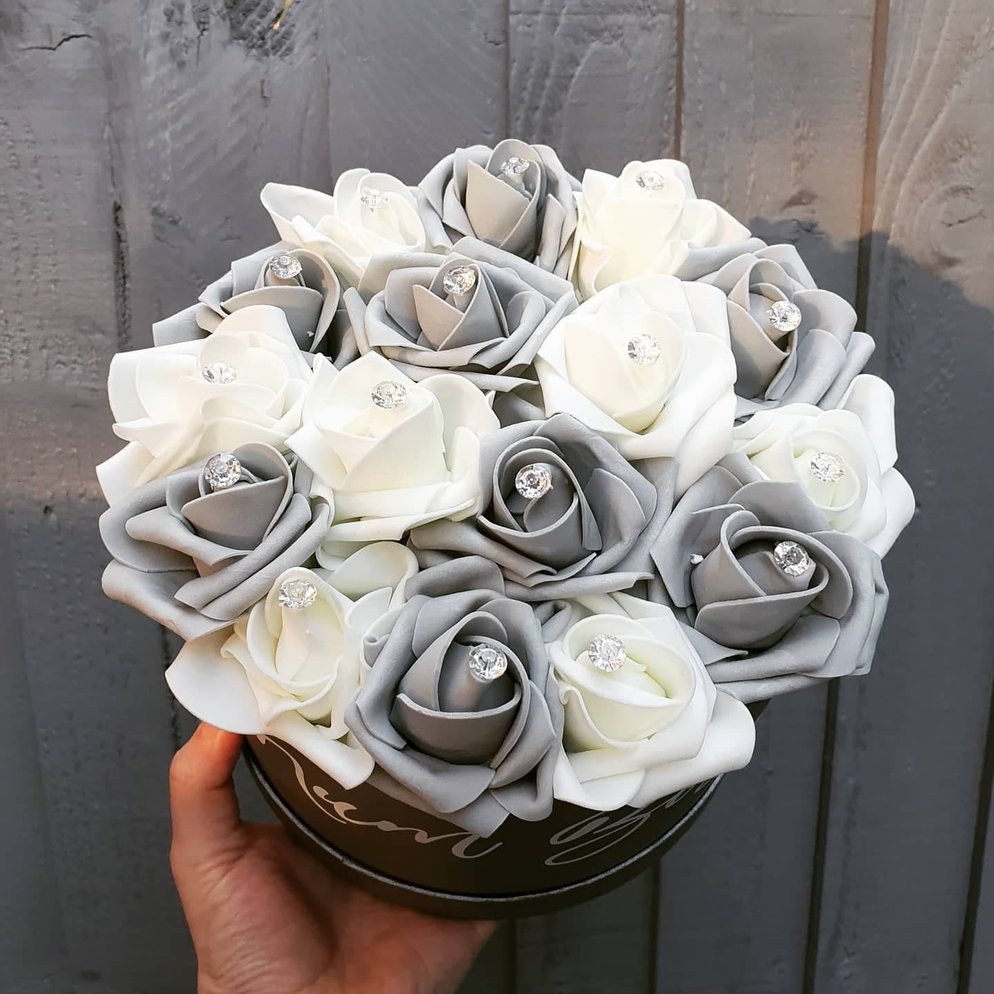 Artificial Flower Hat Box Rose Hatbox Hatbox Decor Etsy UK