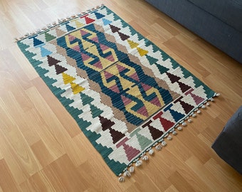 Turkish Kilim 6.1x5.7 ft Kilim Rug Handmade Rug Vintage Kilim Home Decor Kilim Handmade Kilim Bohemian Kilim