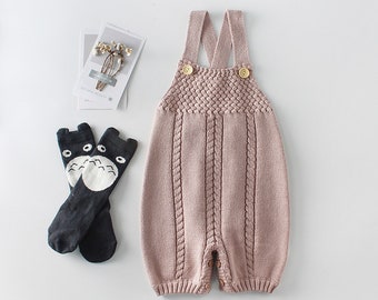 knitted dungarees baby girl