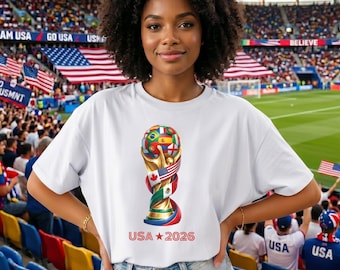 Comfort Colors®2026 USA World Cup Shirt, USA Soccer 2026 Shirt, FIFA World Cup 2026 Apparel, United States Soccer Tee, Soccer Fan Gift