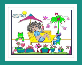 Happy Mothers Day!  The ultimate gift. Say it with  this beautiful & colorful art piece, available in different sizes and frames