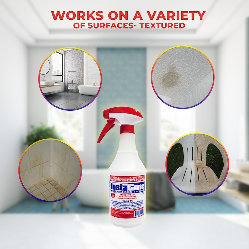 Hard Surface Cleaner, Popcorn Ceiling Stains, Mildew, Mold, Nicotine