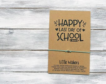 Wish Bracelet Star Pupil School Charm Bracelet Cord Bracelet Starting School Pupil Gift From Teacher