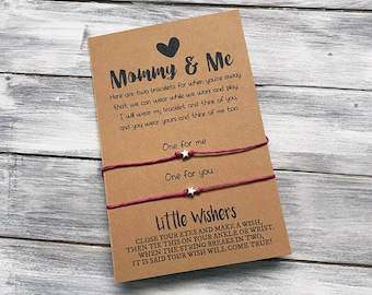 Mommy & Me-armbanden - scheidingsangst kinderen - wensarmband - terug naar school - veiligheidsarmbandenset - comfortarmband - vermiste mama