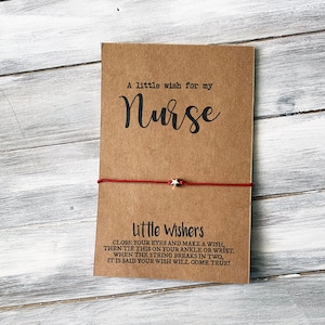 Nurse Wish Bracelet - A Little Wish For My Nurse - Nurse Thank You Gift - Nurse Bracelet - Nurse Appreciation Gift