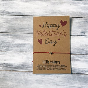 Braccialetto dei desideri di San Valentino - Ti amo - San Valentino - Braccialetto dell'amicizia - Festa di San Valentino - San Valentino per bambini - Amore - Bomboniera