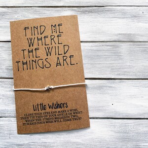 Mama Wunscharmband - Find me Where The Wild Things Are - Lustiges Muttertagsgeschenk - Muttertagskarte - Babysitter Geschenk - Lustiges Geschenk für Mama