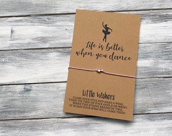 Livet är bättre när du dansar - dansare - dansönskearmband - konsertpresent - danslärarpresent - dansinspiration - balett - ballerina