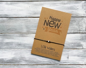 Happy New Year - NYE - Party Favor - New Year's Wish Bracelet - New Year's Eve Party - NYE Gift - NYE Party