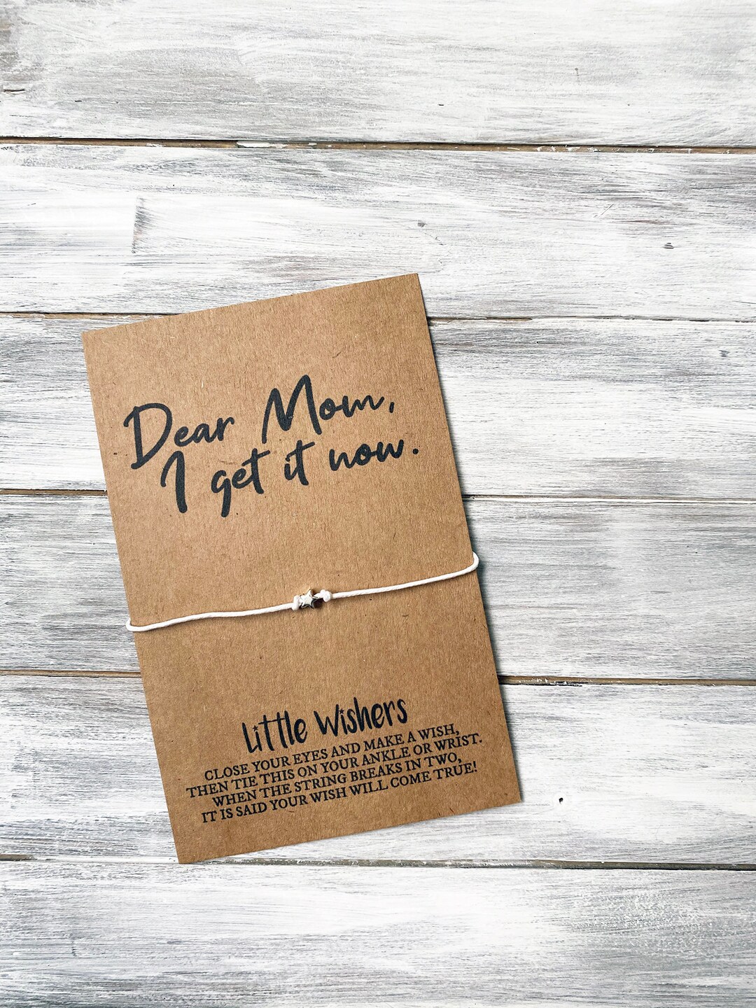 Mom Wish Bracelet - Dear Mom, I Get It Now - Gift for Mom - Mothers Day ...