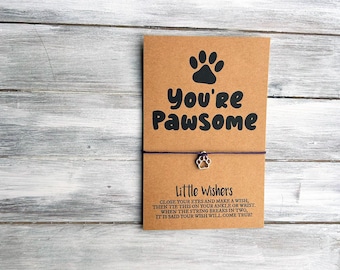 Eres increíble - Pulsera de los deseos - Regalo para técnicos veterinarios - Veterinaria - Semana de agradecimiento a los técnicos veterinarios - Recepción veterinaria - Rescate de animales