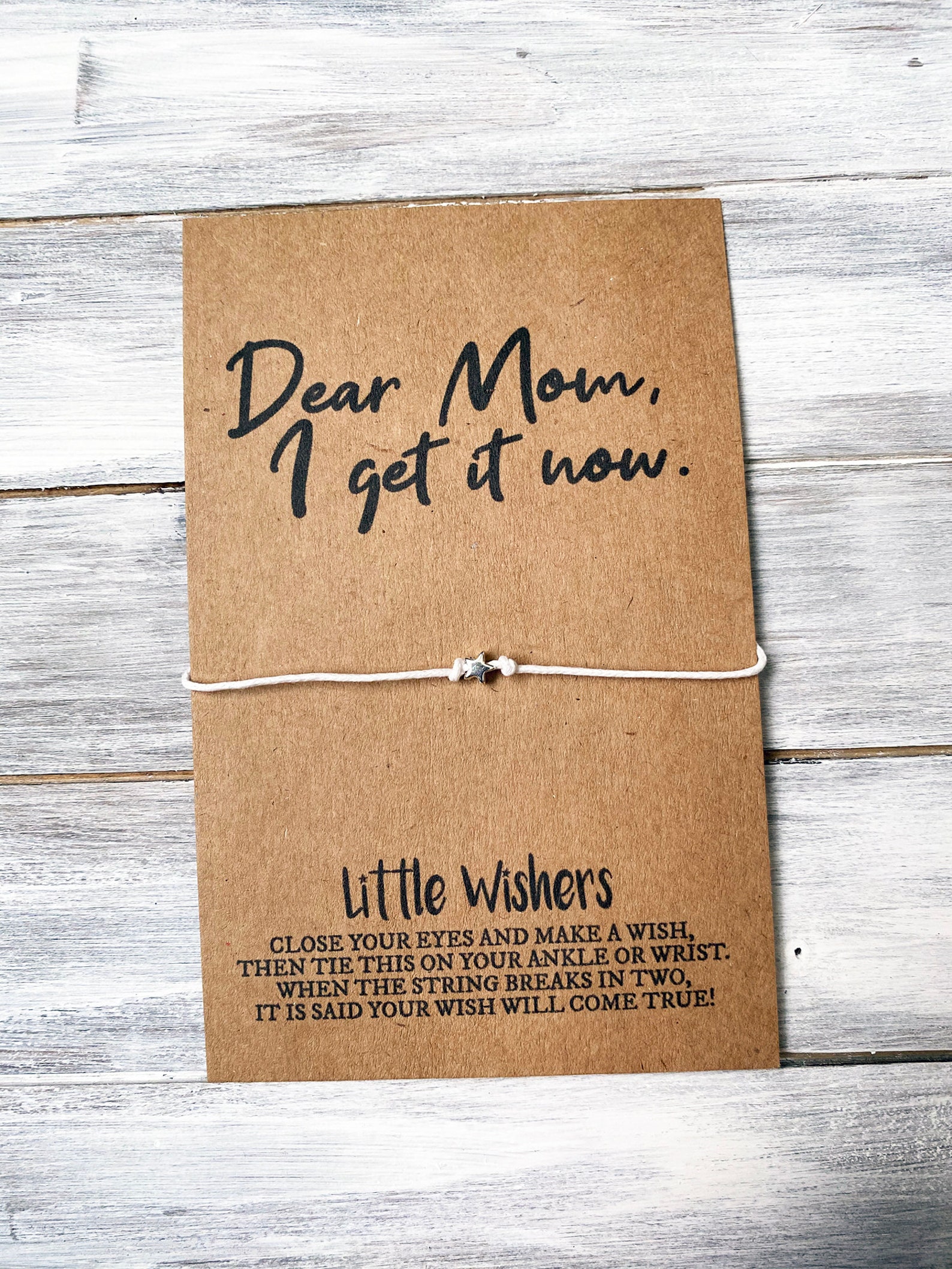 Mom Wish Bracelet - Dear Mom, I Get It Now - Gift for Mom - Mothers Day ...