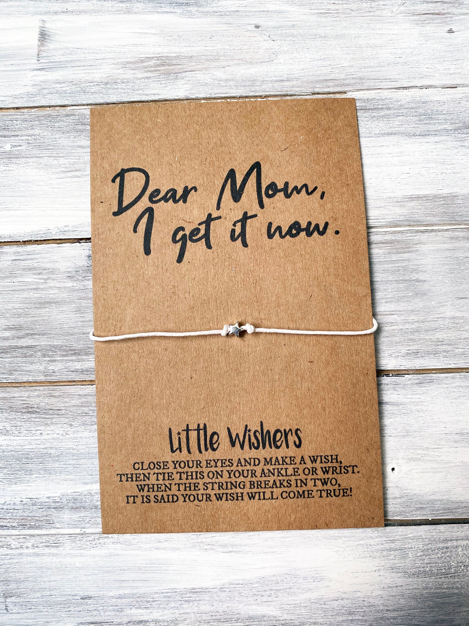 Mom Wish Bracelet Dear Mom I Get It Now Gift for Mom - Etsy