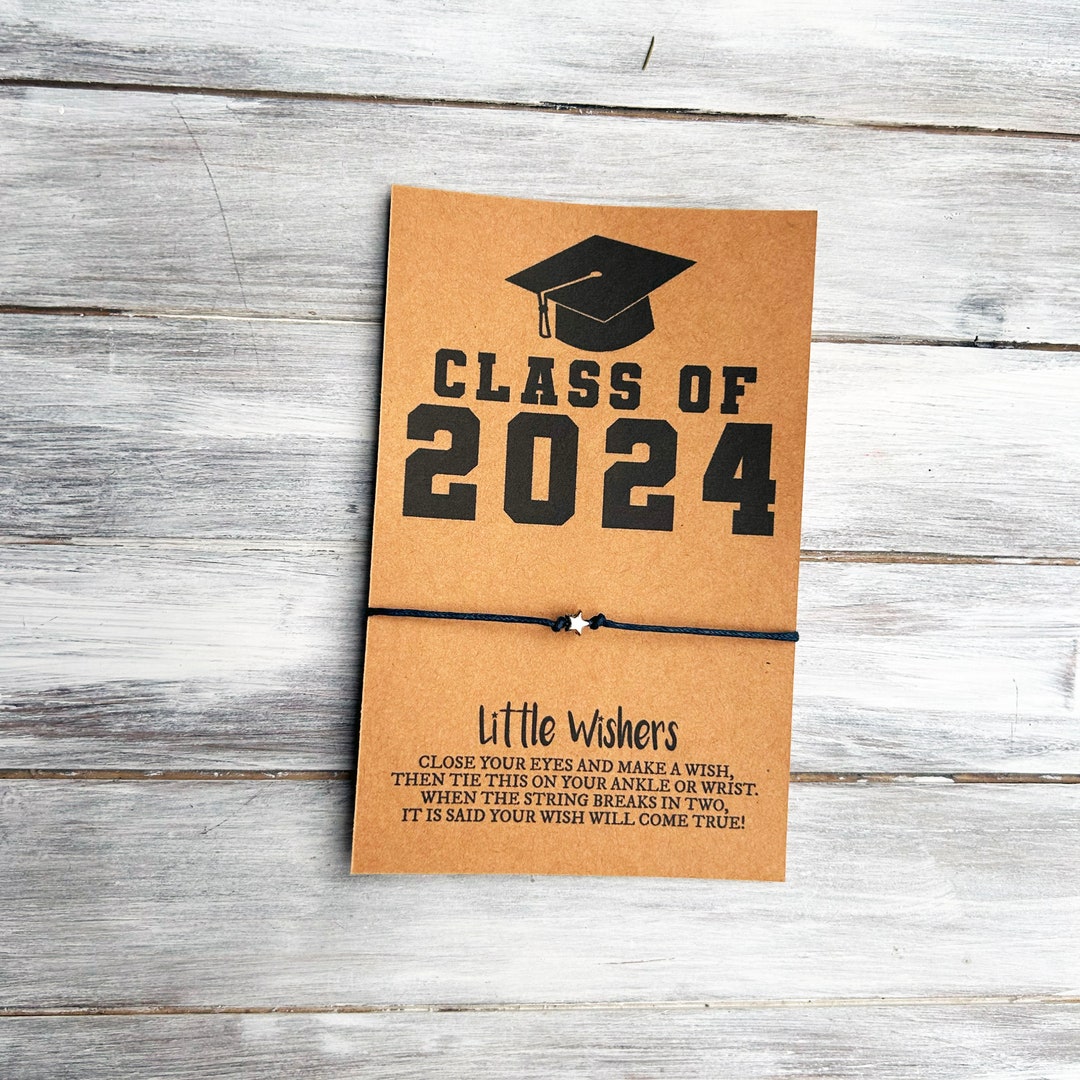 Class of 2024 Wish Bracelet Graduation Party Favor Senior 2024 ...