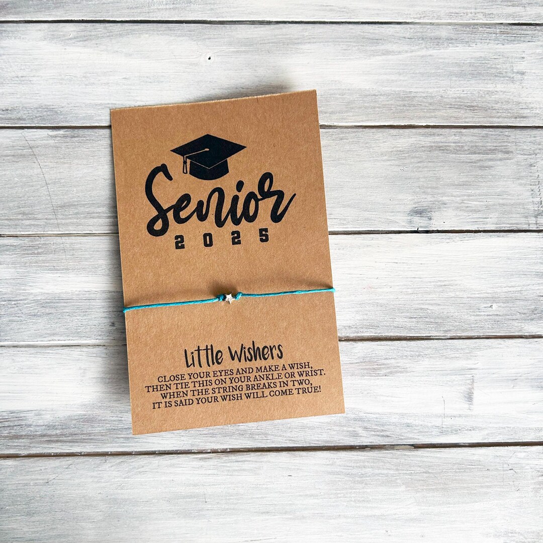 Senior 2025 - Wish Bracelet - Graduation Card - Class of 2025 ...