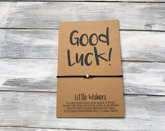 Good Luck - Inspirational Wish Bracelet - Motivational Gift - Friendship Bracelet - Lucky Bracelet - Wishing You Good Luck - New Job