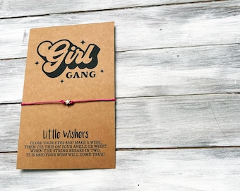 Girl Gang - Friendship Bracelet - Wish Bracelet - Girls Night Out Gift - Best Friend Bracelets - Party Favor - Girl Gang Bracelet