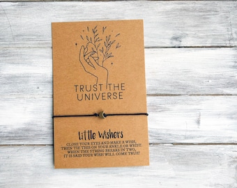 Trust In The Universe - Wish Bracelet - Inspirational Bracelet - Boho - Witch - Spiritual Bracelet - Manifestation Bracelet - Witchy Gift