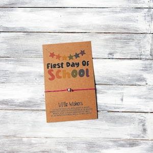 Wish Bracelet - First Day Of School - Class Gift - New School Year - Back To School Gift - Student Gift - Teacher Gift - New School