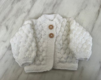 White Cardigan for Prem Babies