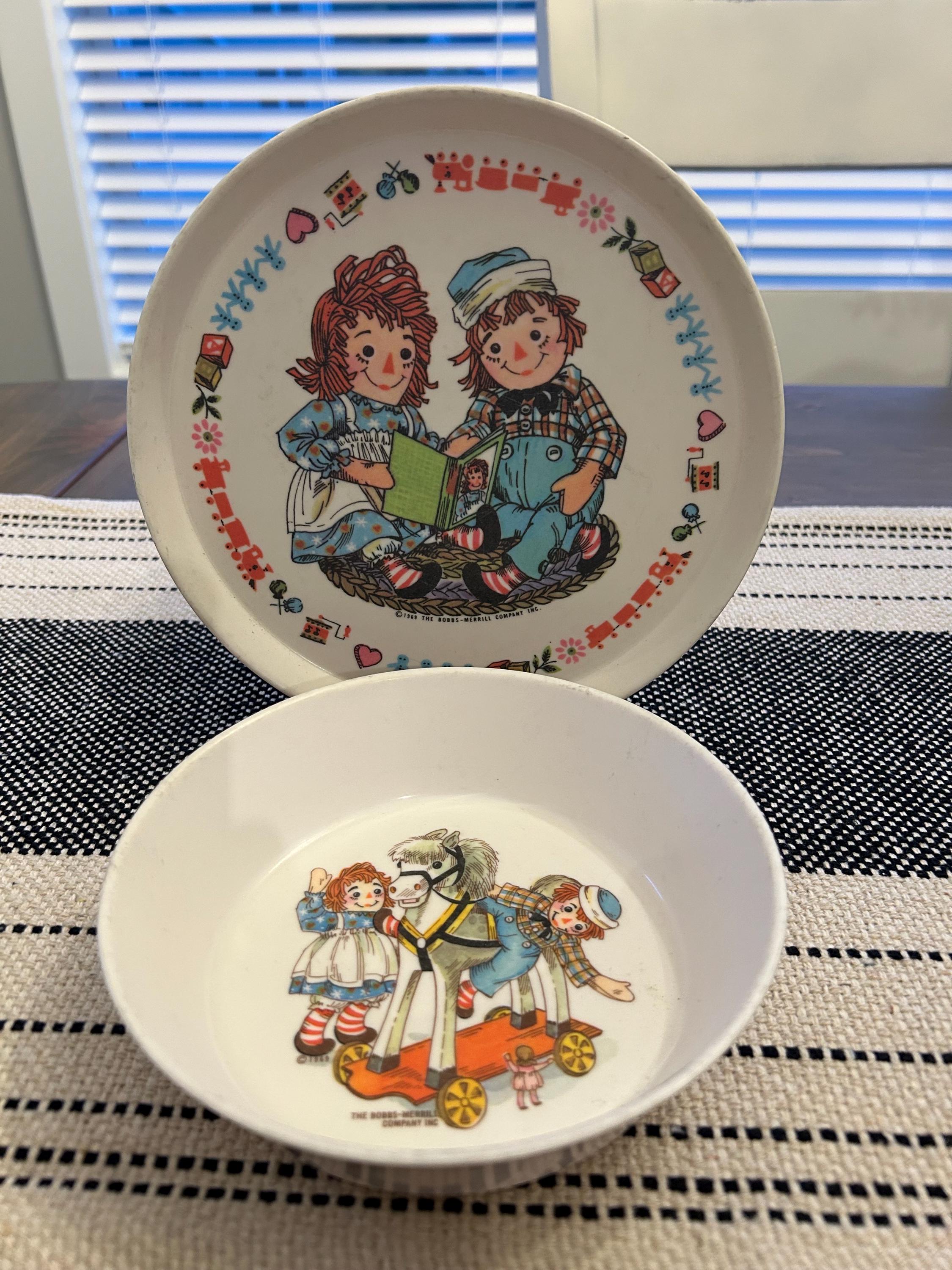 Raggedy Ann and Andy Plate - Etsy