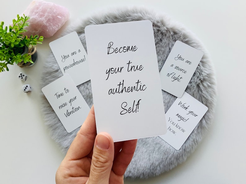 Advice Oracle Cards Guidance Affirmation Message Deck Unique Etsy