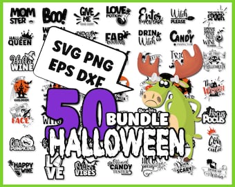 ハロウィン バンドル SVG | ハロウィン 名言 SVG | SVG Cricut シルエット