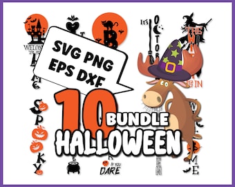 ハロウィン バンドル SVG | ハロウィン 名言 SVG | SVG Cricut シルエット