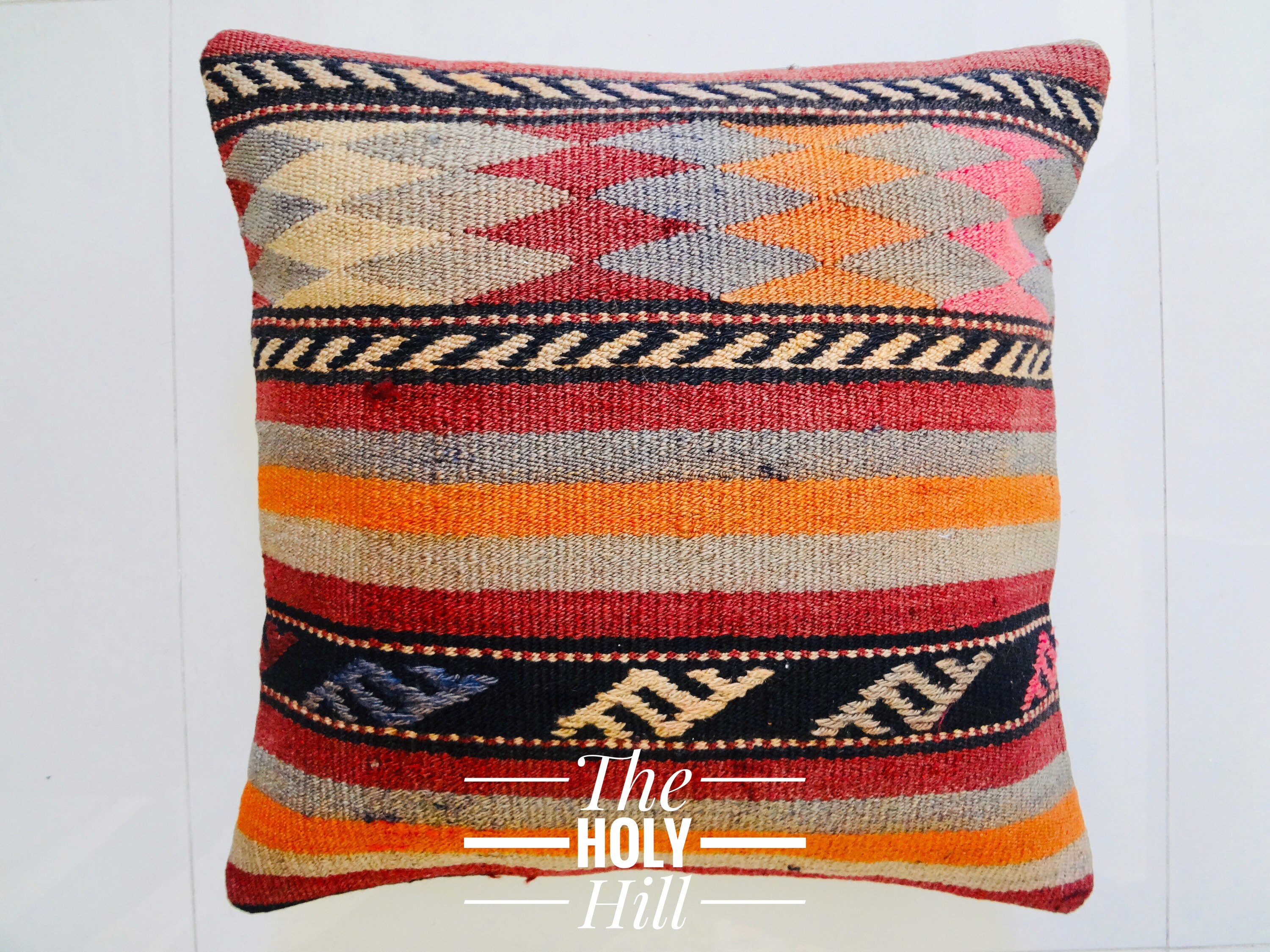 Kilim Cushion Cover 1818 Rug Pillow Case Rug Cushion Case Etsy