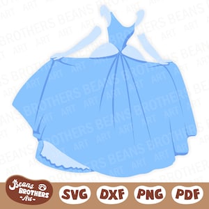 Puede incluir: Un vestido de princesa azul claro con un dobladillo con volantes y un corpiño ajustado. El vestido está en una pose de remolino, como si la princesa estuviera girando.