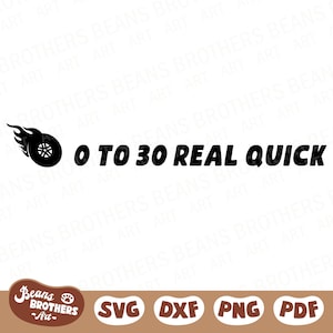 0 to 30 Real Quick SVG, Funny 30th Birthday Party Decoration, Dirty Thirty Bundle + PNG DXF Cricut Cut File Canva Clipart