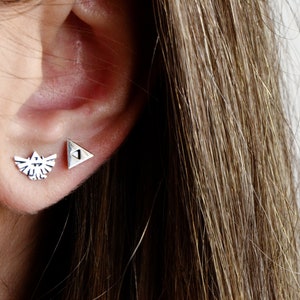 Legend of Zelda Earrings 925 Sterling Silver Zelda Hyrule