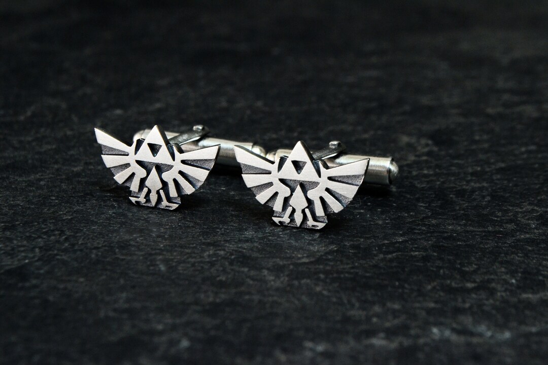Legend of Zelda Cufflinks Zelda Triforce Hyrule Crest Etsy