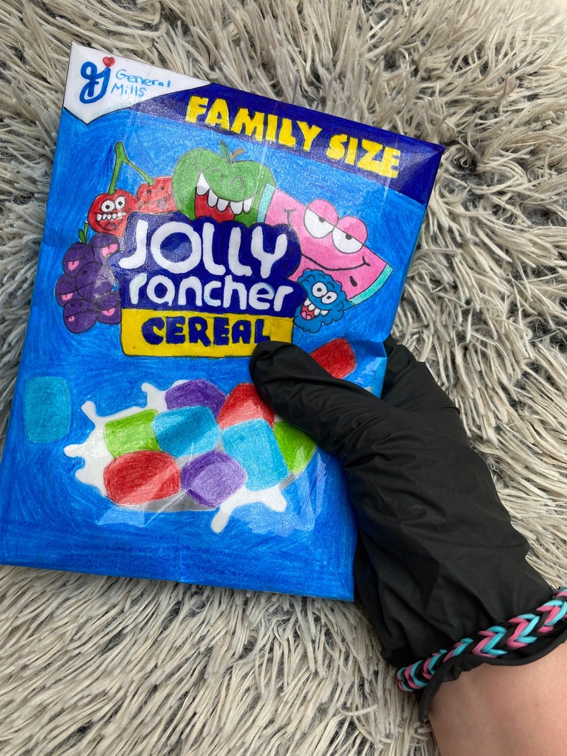 Jolly rancher cereal not edible paper squishy | Etsy