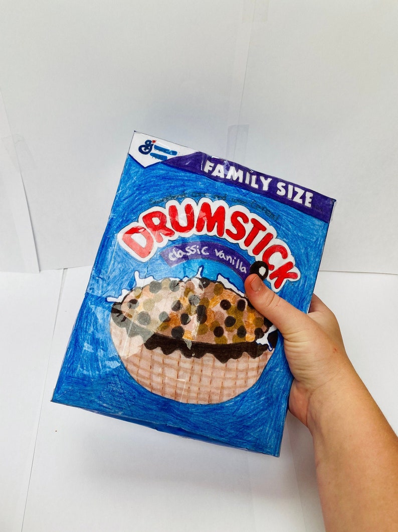 Drumsticks cereal paper squishy not edible Etsy