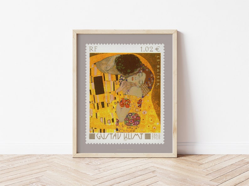 Gustav Klimt the Kiss Art Print, Fine Art Gallery Poster, Austrian ...