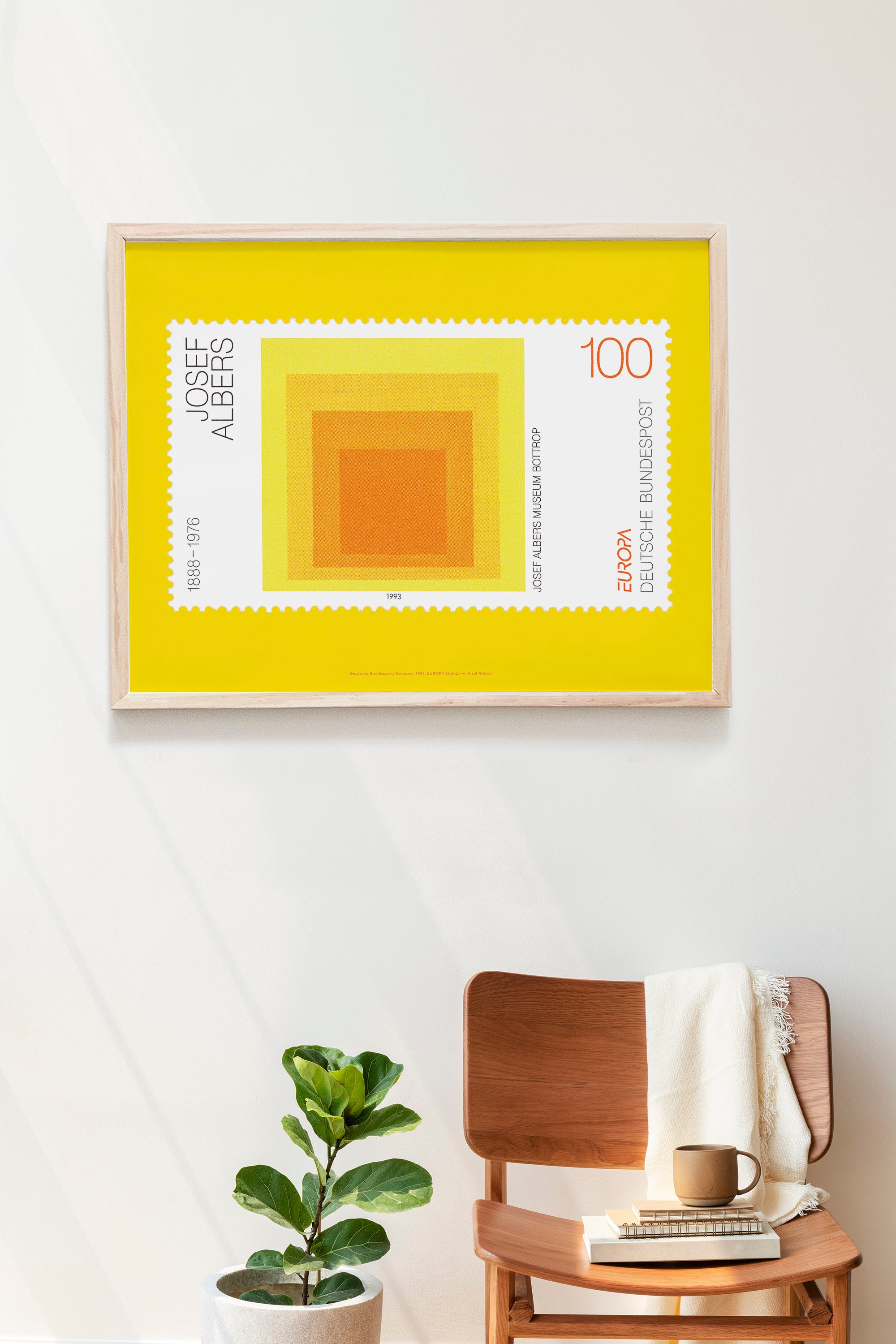 Yellow Josef Albers Exhibition Printable Poster, Bauhaus Art Yellow Josef Albers Exhibition Printable Poster, Bauhaus Art