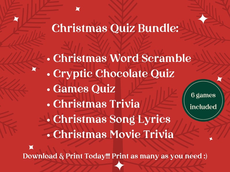 Ultimate Christmas Quiz Bundle Christmas Games Holiday Etsy Canada