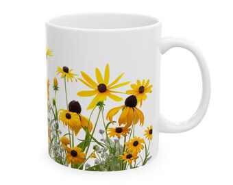Black Eyed Susans Coffee Mug: Floral Garden Gift