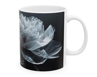 X-Ray Rose Coffee Mug: Floral Lover Gift