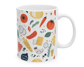 Italian Food Coffee Mug: Chef Gift for Nonna