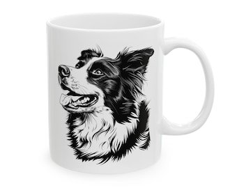 Border Collie Mug: 11oz Ceramic Dog Lover Gift