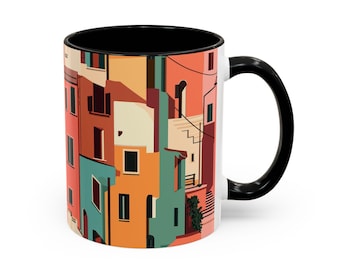 Italian Countryside Coffee Mug: Colorful Italy Art