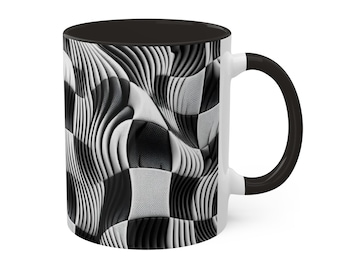 Trippy Chessboard Coffee Mug - for Chess Player