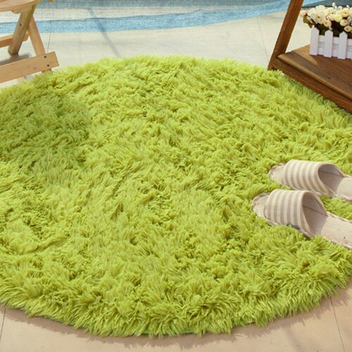 Round Fluffy Carpet/rug for Bedroom Soft Floor Mat Living Room Etsy