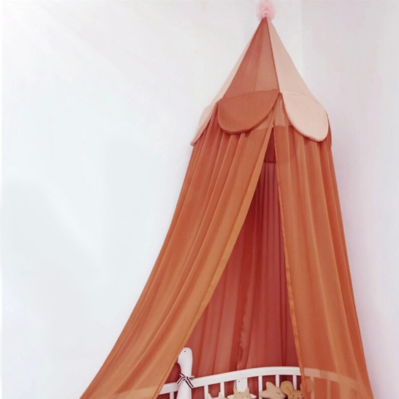 Canopy Hanging Tentmuslin Canopy Caramelbed Canopyplay Etsy