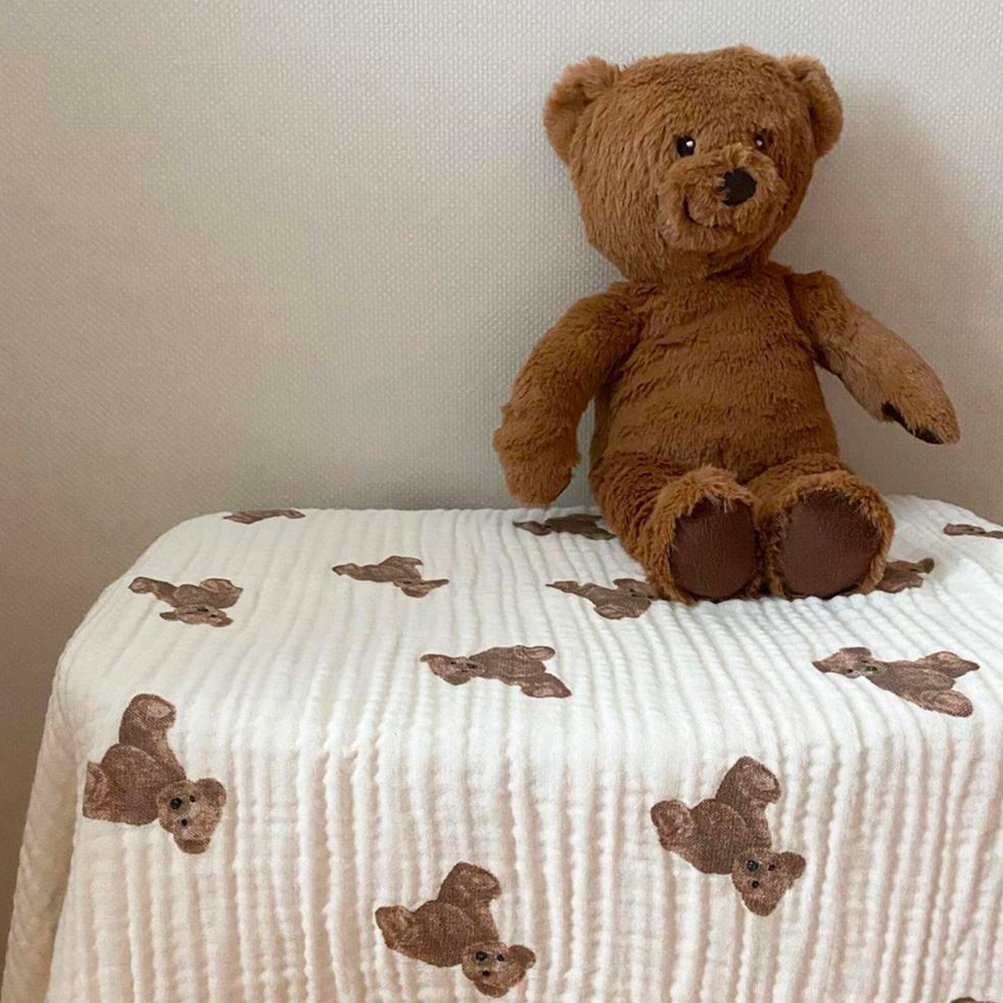 black teddy bear blanket