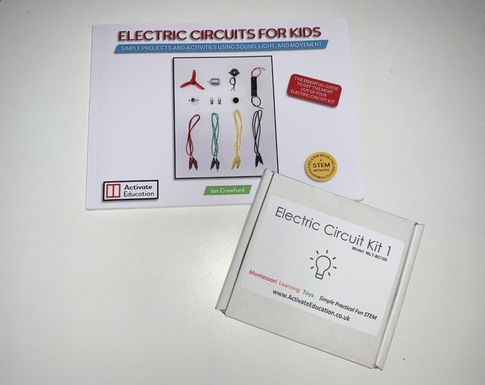 Kids Electric Circuit Kit and Book Bundle -  A fun educational science toy to excite and encourage creativity and learning in Science & STEM