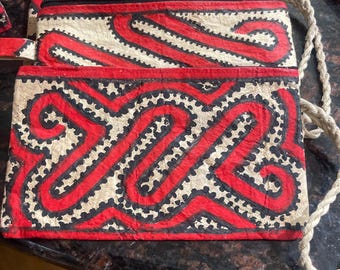 Tapa Cloth Hand Made Coin or Phone Purse